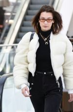 BELLA HADID Arrives at JFK Airport in New York 01/25/2018
