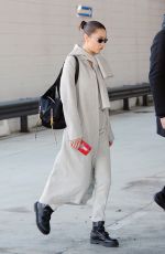 BELLA HADID at a Electronic Cigarette Store in Milan 01/13/2018