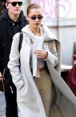 BELLA HADID at a Electronic Cigarette Store in Milan 01/13/2018