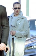 BELLA HADID at a Electronic Cigarette Store in Milan 01/13/2018