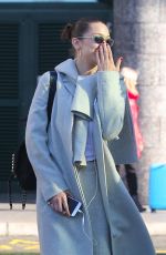 BELLA HADID at a Electronic Cigarette Store in Milan 01/13/2018