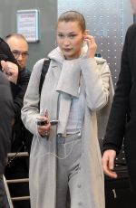 BELLA HADID at a Electronic Cigarette Store in Milan 01/13/2018