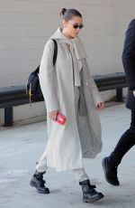 BELLA HADID at a Electronic Cigarette Store in Milan 01/13/2018