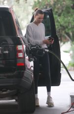 BELLA HADID at a Gas Station in Beverly Hills 01/08/2018