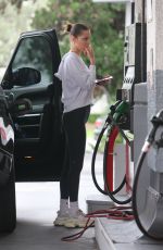 BELLA HADID at a Gas Station in Beverly Hills 01/08/2018