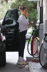 BELLA HADID at a Gas Station in Beverly Hills 01/08/2018
