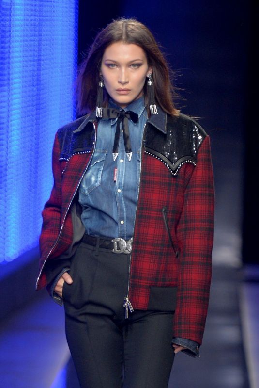 BELLA HADID at Dsquared2 Fashion Show in Milan Men