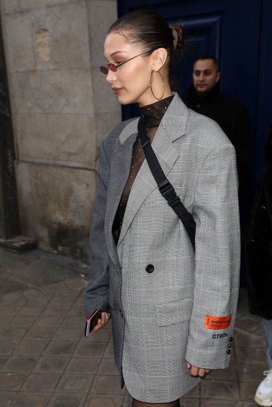 BELLA HADID at Heron Preston Presentation Menswear Fall/Winter 2018/2019 Show in Paris 01/17/2018