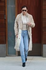 BELLA HADID Leaves Bar Pitti in New York 01/26/2018