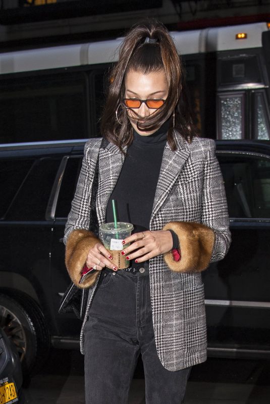 BELLA HADID Leaves Gigi