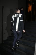 BELLA HADID Leaves Her Hotel in Milan 01/13/2018