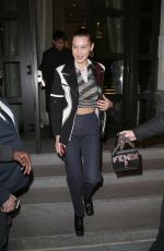 BELLA HADID Leaves Her Hotel in Milan 01/13/2018