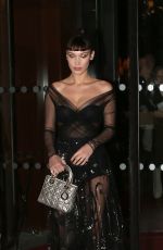 BELLA HADID Leaves Her Hotel in Paris 01/22/2018