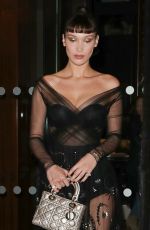 BELLA HADID Leaves Her Hotel in Paris 01/22/2018