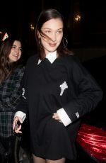 BELLA HADID Leaves Royal Monceau Hotel in Paris 01/18/2018