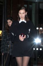 BELLA HADID Leaves Royal Monceau Hotel in Paris 01/18/2018