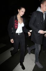BELLA HADID Night Out in Milan 01/15/2018