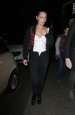 BELLA HADID Night Out in Milan 01/15/2018