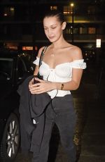BELLA HADID Night Out in Milan 01/15/2018