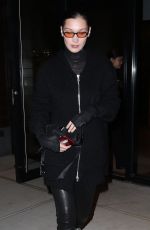 BELLA HADID Night Out in New York 01/29/2018