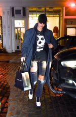 BELLA HADID Out and About in New York 01/11/2018