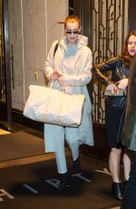 BELLA HADID Out and About in New York 01/12/2018