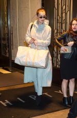 BELLA HADID Out and About in New York 01/12/2018