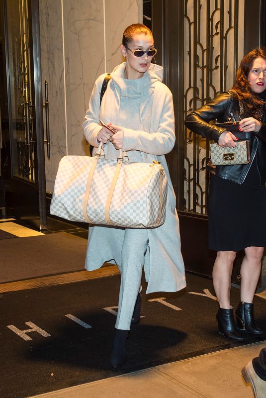 BELLA HADID Out and About in New York 01/12/2018