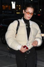 BELLA HADID Out and About in New York 01/25/2018