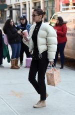 BELLA HADID Out and About in New York 01/25/2018