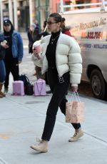BELLA HADID Out and About in New York 01/25/2018