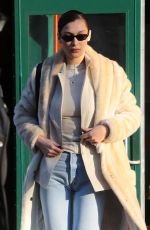 BELLA HADID Out and About in New York 01/26/2018