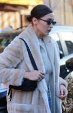 BELLA HADID Out and About in New York 01/26/2018