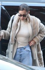 BELLA HADID Out and About in New York 01/26/2018
