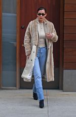 BELLA HADID Out and About in New York 01/26/2018