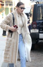 BELLA HADID Out and About in New York 01/26/2018