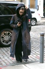 BELLA HADID Out and About in New York 01/28/2018