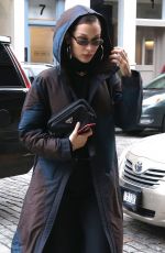BELLA HADID Out and About in New York 01/28/2018
