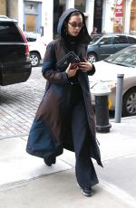 BELLA HADID Out and About in New York 01/28/2018