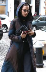 BELLA HADID Out and About in New York 01/28/2018