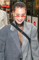BELLA HADID Out and About in Paris 01/17/2018