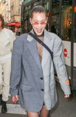 BELLA HADID Out and About in Paris 01/17/2018