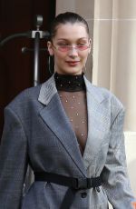 BELLA HADID Out and About in Paris 01/17/2018