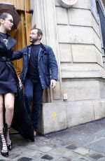 BELLA HADID Out and About in Paris 01/22/2018