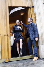 BELLA HADID Out and About in Paris 01/22/2018