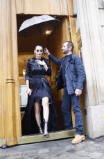 BELLA HADID Out and About in Paris 01/22/2018