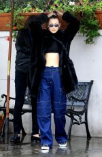 BELLA HADID Out for Lunch at Il Pastaio in Beverly Hills 01/09/2018