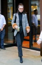 BELLA HADID Out in New York 01/13/2018