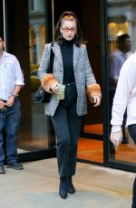 BELLA HADID Out in New York 01/13/2018