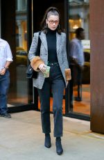 BELLA HADID Out in New York 01/13/2018